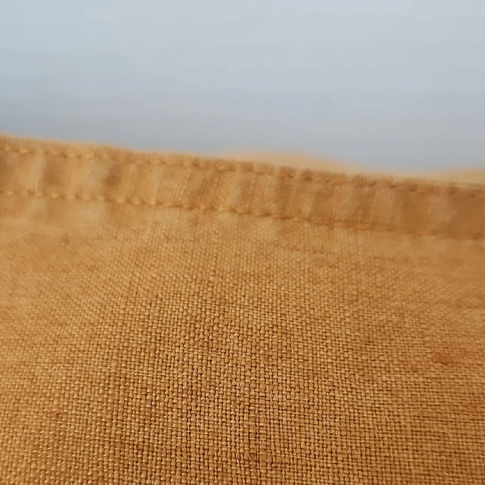 Simple Opulence Rust Carmel 100% Linen Washable Standard Pillowcases Shams Set